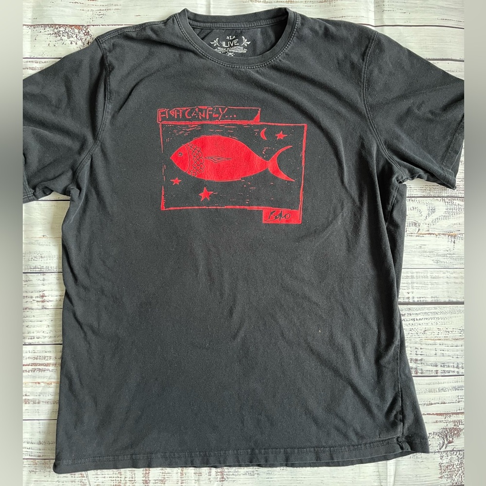 U2 Bono Fish Can Fly Tshirt szLg